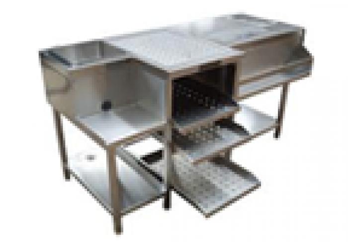 SS Compact Bartender Counter Glass Station