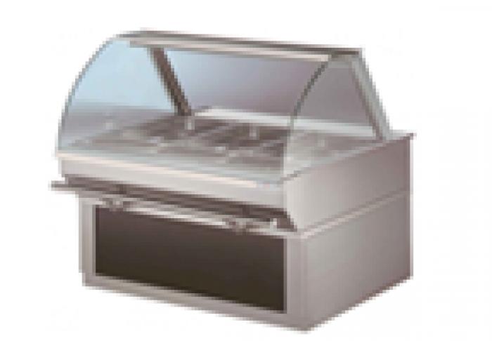 Warm Curved Glass Display Counters