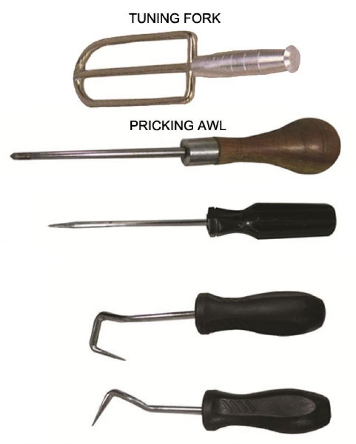 TUNING FORK & PRICKING AWL
